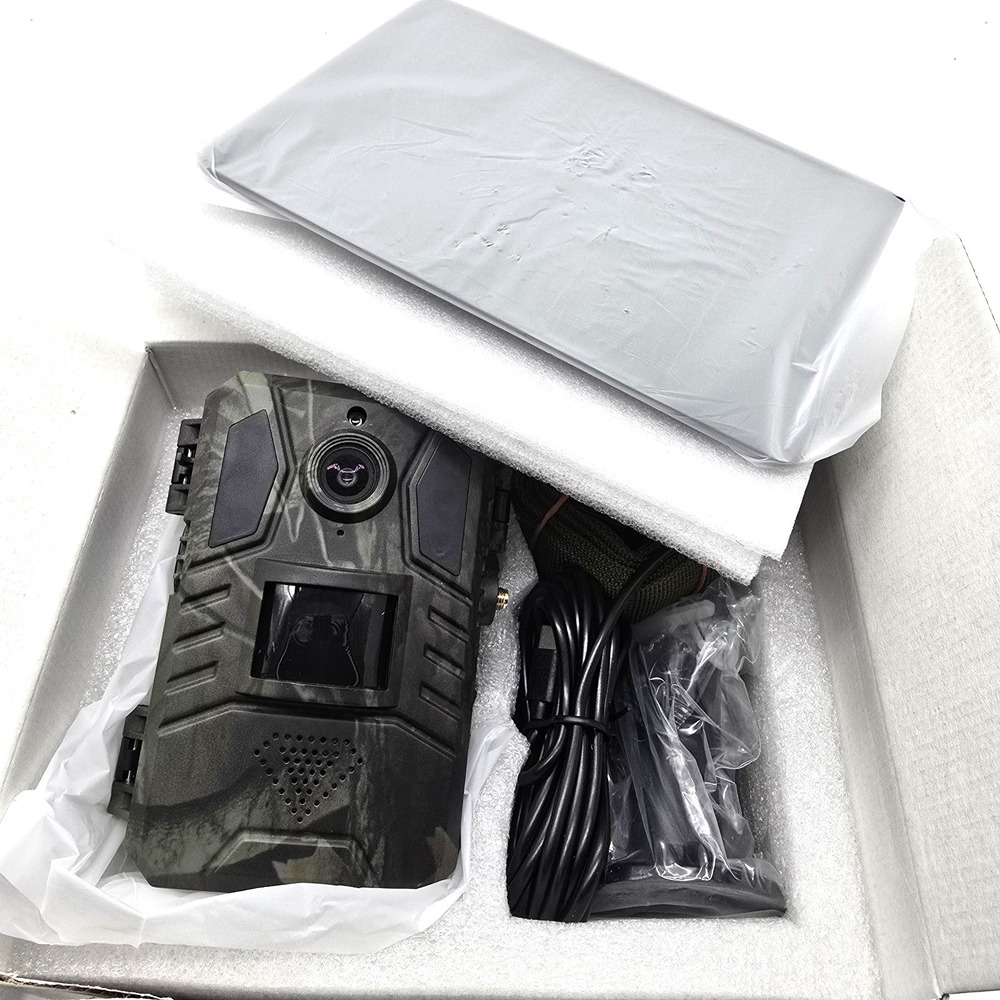 4G Cellular Trail Camera Solar 2K HD Live View Night‎ Vision Motion IP66